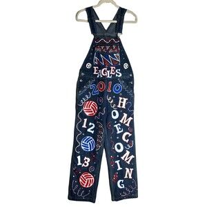 Walls Cowgirl Ranch Wear Overalls Womens Size M Blue Denim Bibs Sport Decoration
